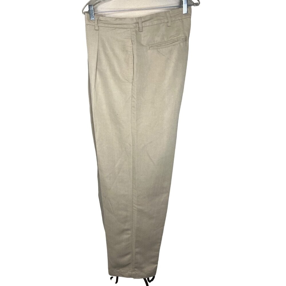 Chaps men’s golf pants tan pockets front pleats 36 x 32 high rise